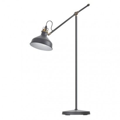 Stojacia lampa ARTHUR na žiarovku E27, 150cm, tmavo šedá Z7610