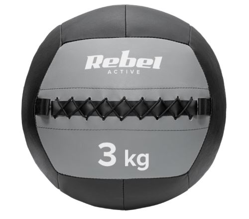 REBEL RBA-3107-3 ACTIVE Medicinbal na cvičenie 3 kg čierna