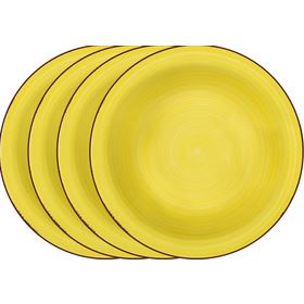 LAMART LT9062 Set hlbokých žltých tanierov 4 ks HAPPY 42004520