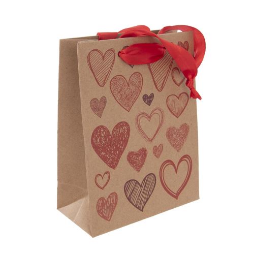 Orion Papierová darčeková taška 26x32,5 cm HEARTS 822659