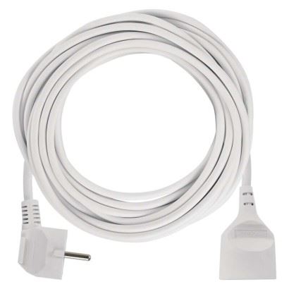 Emos Predlžovací kábel 10 m P0110R, 1 zásuvka, biely, PVC 1901011004