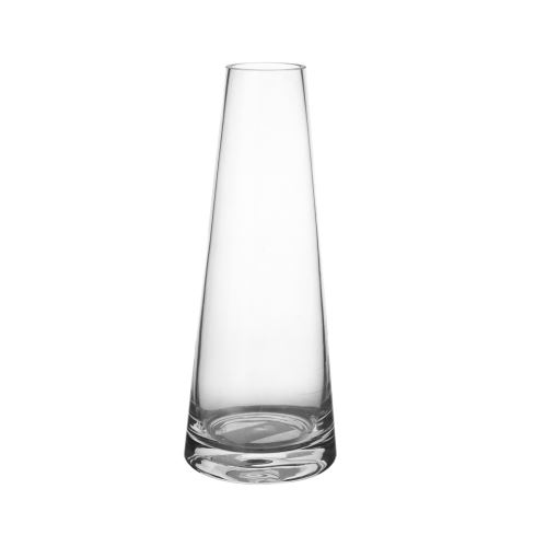 Indecor Váza sklenená číra 8 x 8 x 20 cm X10939