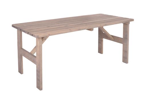 Rojaplast Záhradný drevený sivý stôl Viking 150 cm 11340