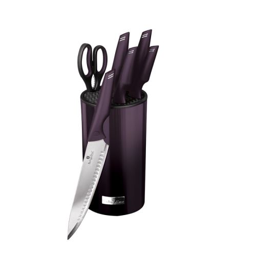 BERLINGERHAUS BH-2798 Sada nožov v stojane 7 ks Purple Eclipse Collection