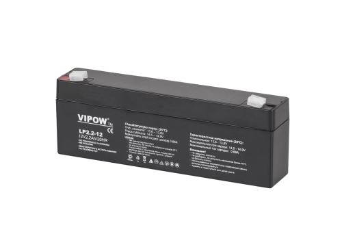 VIPOW gélová batéria 12V 2,2Ah čierna BAT0220