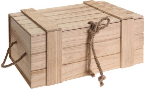 HOMESTYLING Úložný box drevený sada 3 ks KO-KR2002560
