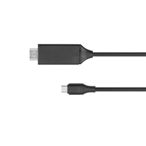 Kábel HDMI - USB typu C 2 m Kruger & Matz čierny KM1249
