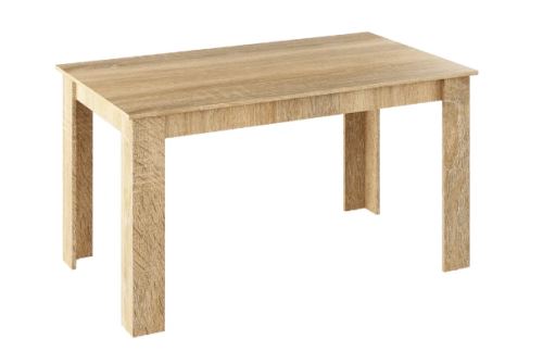 Kondela 300446 Jedálenský stôl dub sonoma 140x80 cm GENERAL NEW