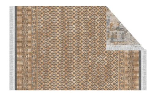 Kondela 243066 Obojstranný koberec vzor, hnedá 180x270 MADALA