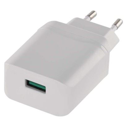 Emos V0123 Univerzálny USB adaptér QUICK do siete 3A (18W) max., biely 1704012300
