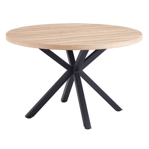 Kondela 290409 Jedálenský stôl dub sonoma, čierna priemer 120 cm MEDOR