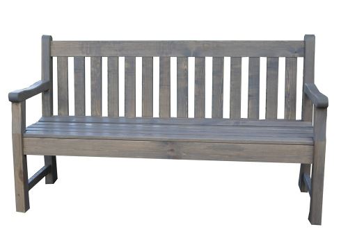 Rojaplast Sivá drevená záhradná lavica London 13090