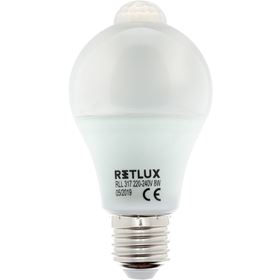 RETLUX RLL 317 LED žiarovka Classic 8W A60 E27 PIR, teplá biela 50003802