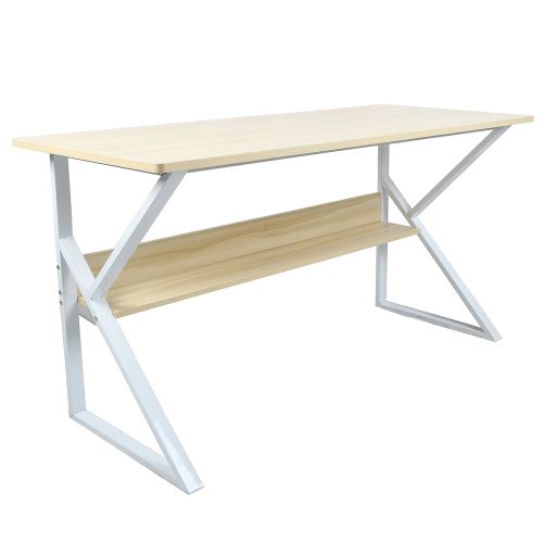 Kondela 277519 Písací stôl s policou dub prírodný, biela TARCAL 140
