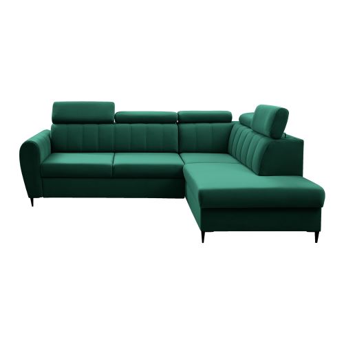 Kondela 362131 Rozkladacia sedacia súprava, smaragdová, pravá, KORIO L Látka 200 x 262 x 91 cm