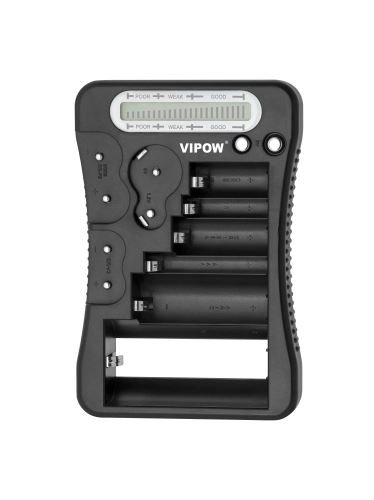 Vipow Tester batérií čierny MIE0151.1