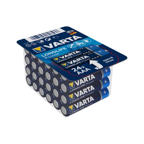 Alkalická batéria VARTA LR03 HIGH ENERGY Longlife Power 24 ks / škatuľa modrá BAT0290