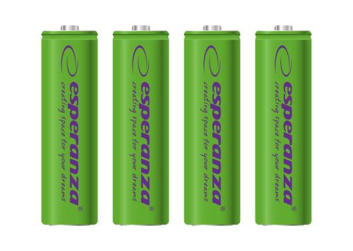 Esperanza Ni-MH dobíjacia batéria 2000mAh 4 ks zelená EZA104G
