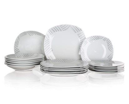 Sada porcelánových tanierov Banquet square CHARME, 18 ks 60311133