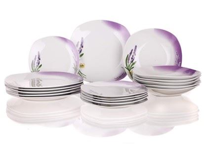 Banquet Sada porcelánových tanierov Lavender 18 ks 60L0118D