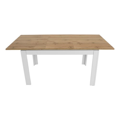 Kondela 352390 Rozkladací stôl biela, hnedá VILGO drevotrieska 77.8 x 135 x 86 cm