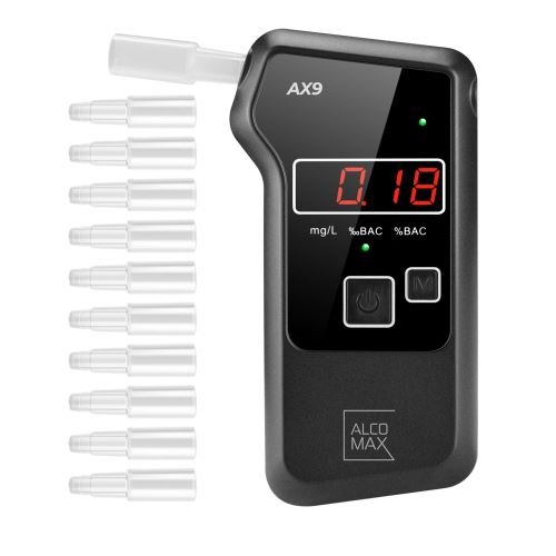 METEO AX9 Elektrochemický alkohol tester čierny