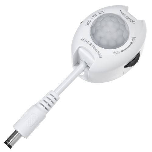 Maclean MCE242 Infračervený LED senzor 12v max 60W, biely 58544