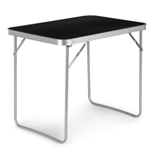 MODERNHOME HTA70 BLACK Skladací záhradný stôl 70x50 cm, čierny