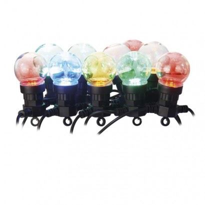 EMOS LED svetelná reťaz – 10x párty žiarovky DCPM01, 5 m, multicolor 1550004000