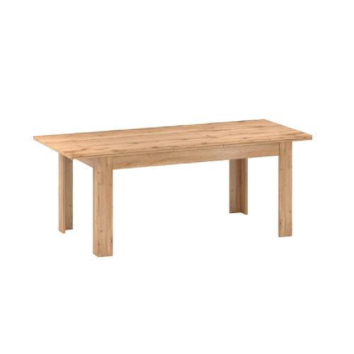 Kondela 303806 Rozkladací jedálenský stôl PUSAN S hnedá drevotrieska 90 x 160 x 75.6 cm