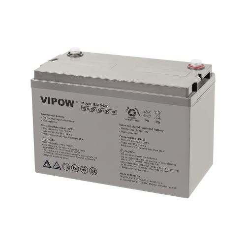 Vipow BAT0420 Gélová batéria 12V 100A