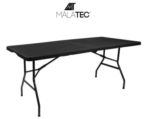 Malatec 12280 Skladací stôl 180x74 cm čierny 15102