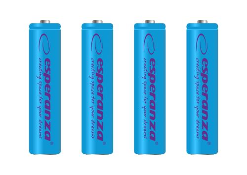 Esperanza EZA102B Dobíjacie batérie Ni-MH AAA 1000 mAh 4ks modré
