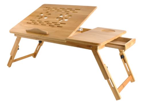 ISO 7974 Bambusový stolík na notebook do postele 13281