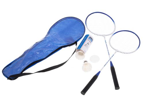 KIK Badmintonové rakety + púzdro na raketky modrá KX5603