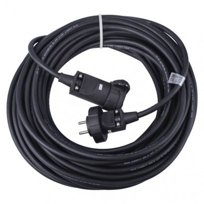 Emos Vonkajší predlžovací kábel 20 m PM1011, 1 zásuvka, 230 V, čierny 1914090072