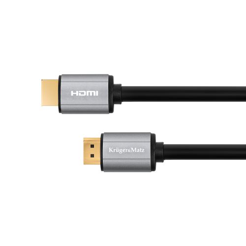 Kábel HDMI-HDMI 10m Kruger & Matz Basic sivý KM1205