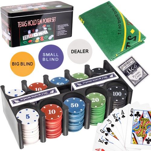 Iso Trade 600 Texas Hold’em Poker set, hliník 5298