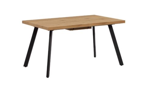 Kondela 297844 Jedálenský stôl, rozkladací, AKAIKO hnedá, čierna 80 x 140 x 75 cm