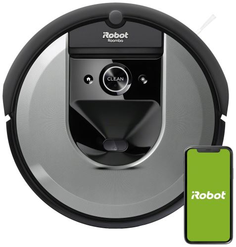 iRobot Roomba i7150 Robotický vysávač strieborno-čierny 5060359288059
