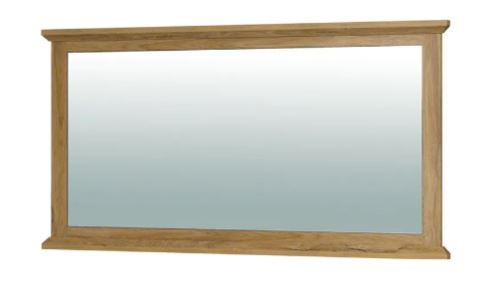Kondela 264789 Zrkadlo MZ16 biela, hnedá LEON drevotrieska 51 x 128 x 71 cm