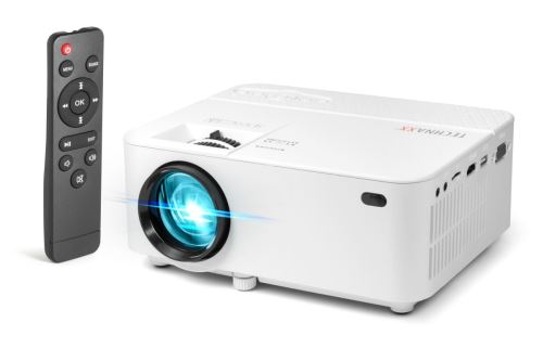 Technaxx TX0441 Mini LED FullHD projektor, 1080p, 100 ANSI/1800 CLO lúmenov, repro 2.1, AV TX-113