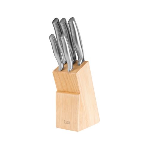 Teesa Sada kuchynských nožov v bloku, nerez 5in1 TSA0204