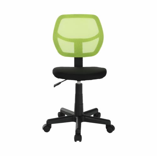 Kondela 234337 Otočná stolička zelená, čierna MESH