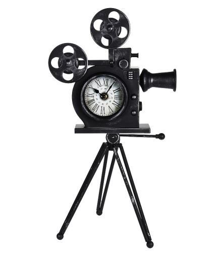 SEGNALE hodiny stolný dekoratívne kovové RETRO kamera KO-C37568420