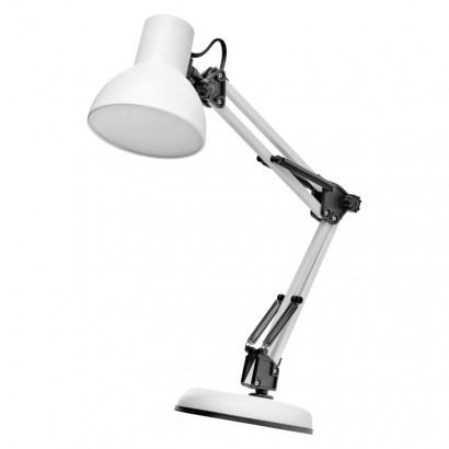 EMOS Stolná lampa LUCAS na žiarovku E27, biela Z7609W