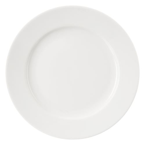 Orion 128486 Plytký biely porcelánový tanier MONA priemer 27 cm