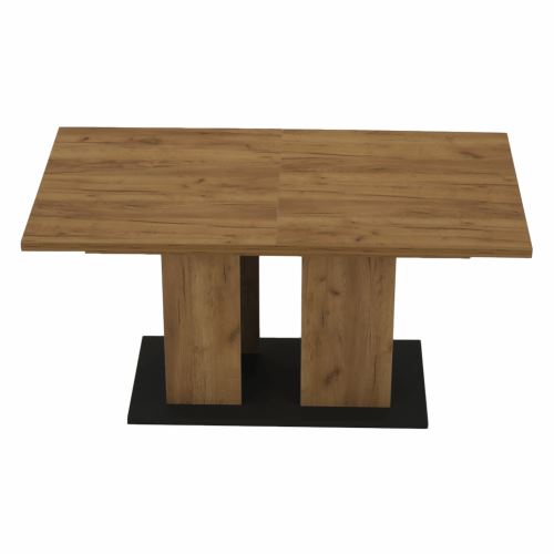 Kondela 264049 Jedálenský stôl, hnedá, grafitová, 155-204x86 cm, FIDEL drevotrieska 86 x 155 x 82 cm