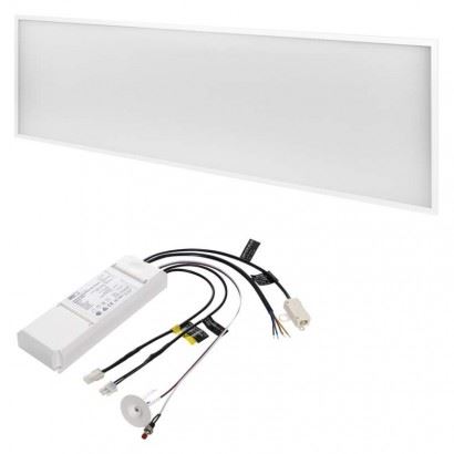 EMOS LED panel PROFI 30 × 120, obdĺžnikový zabudovateľný biely, 40W, Emergency ZR8412E