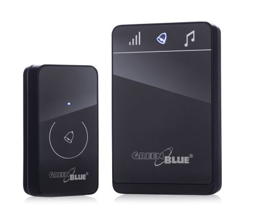 Moderný bezdrôtový zvonček GreenBlue GB111 B touch, 38 melodií